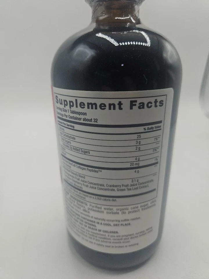 Suplemento de colágeno líquido NeoCell, granada, 16 oz., 1 botella Foto 2 de 3