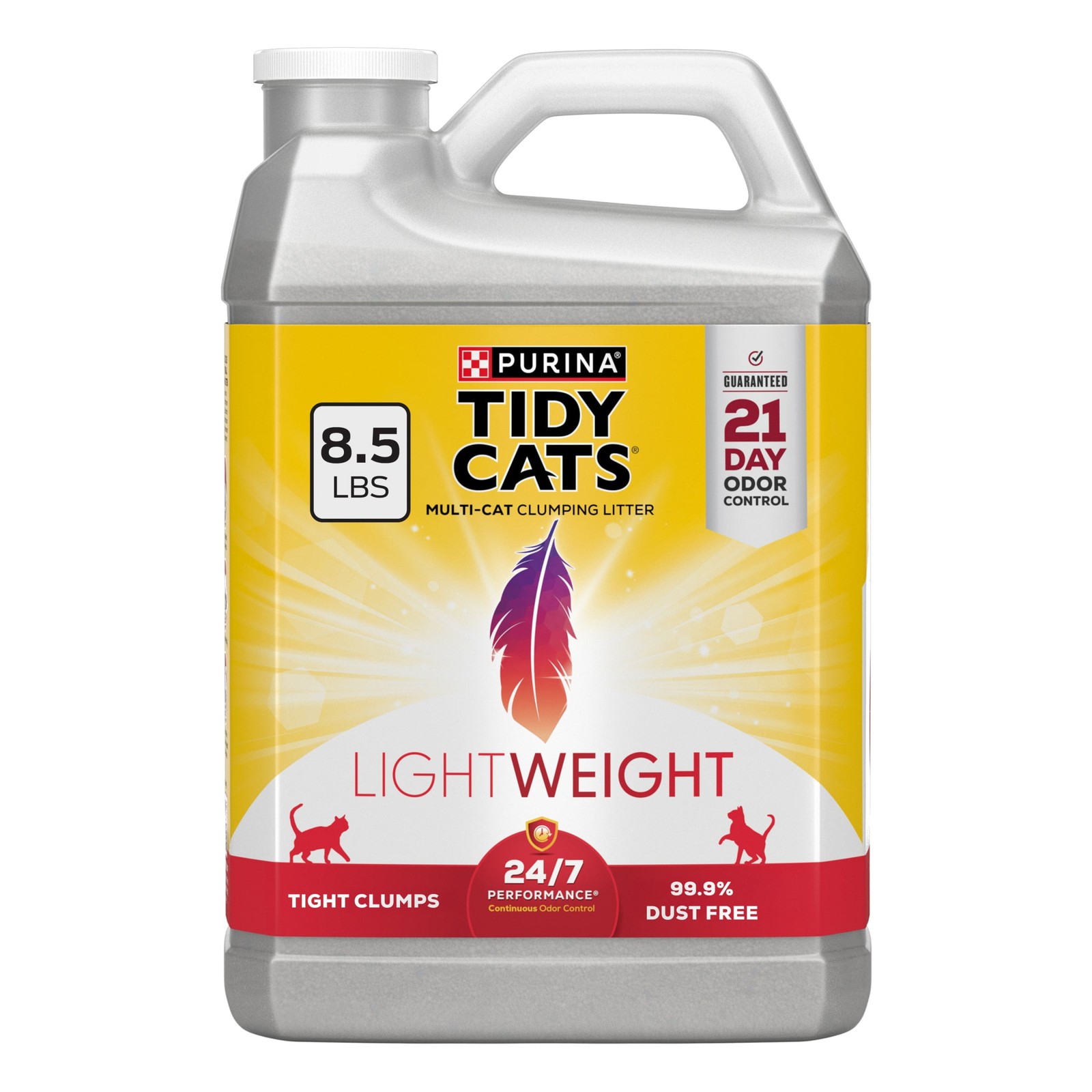 Cats Lightweight 24/7 Performance Odor Control Clumping Cat Litter for Multi-cat