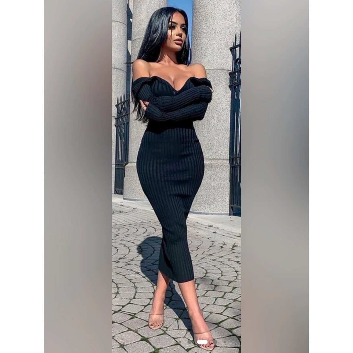 ebay black dress CORTINA MINI DRESS main image 1