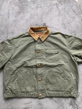 Vintage Polo Ralph Laure Sportsman Hunting Chore Jacket Mens XL Canvas Green