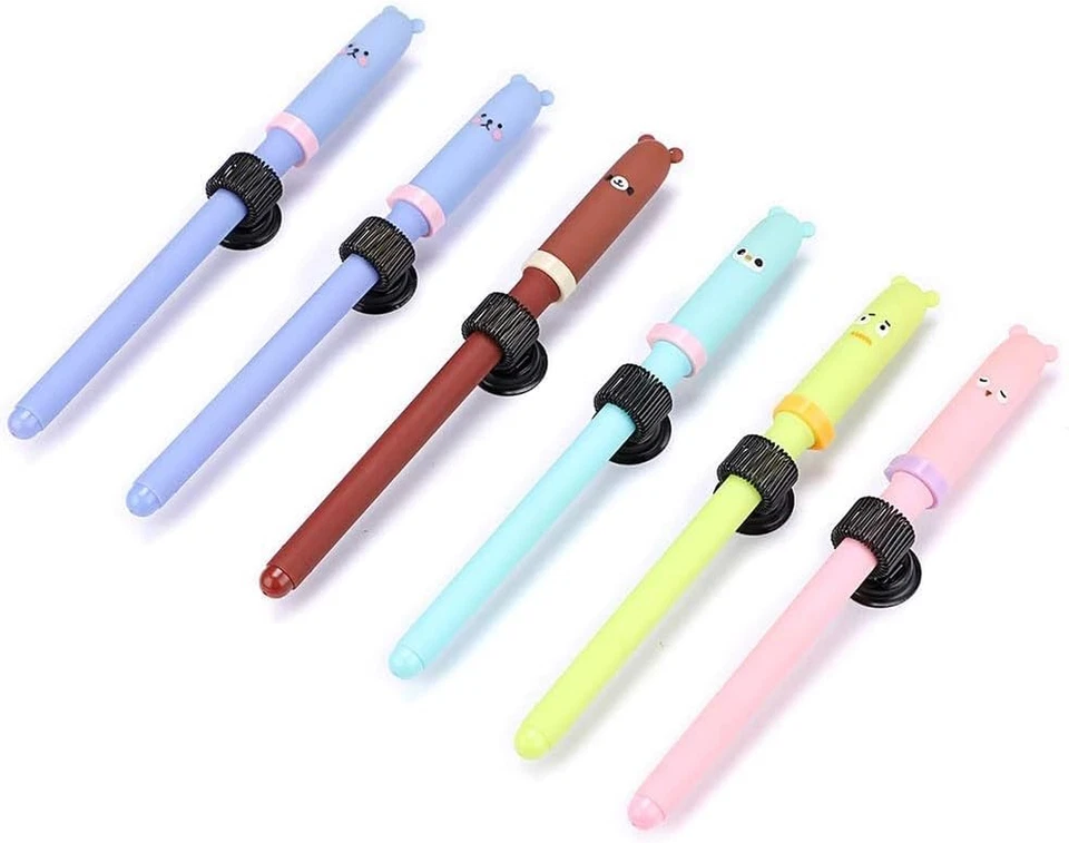 4 Stück Stifthalter Selbstklebend Mit Einstellbarer Federschlaufe Stiftehalter, - Bild 4 von 4