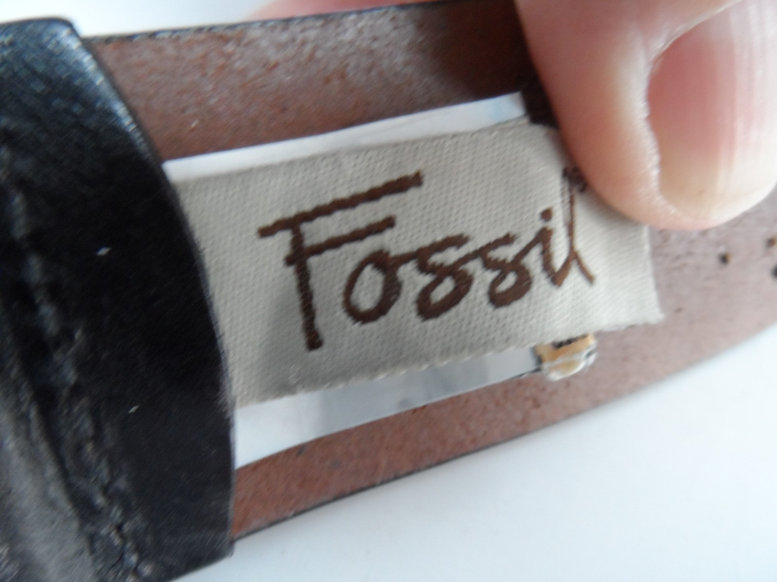 Fossil Midnight Patchwork Belt Leather Studded Bl… - image 10