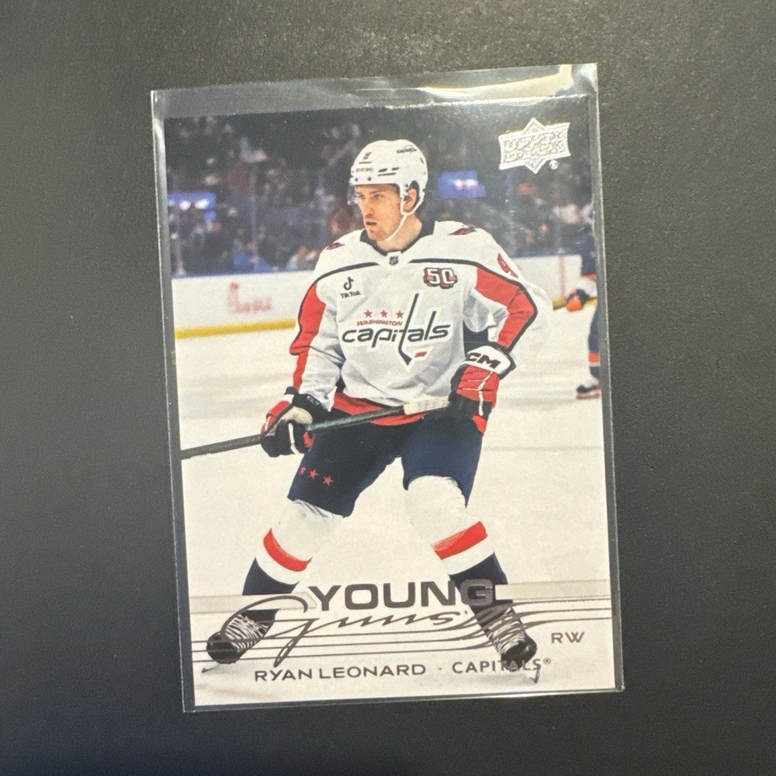 Upper Deck 2025-26 Series 1 Young Guns #238 Ryan Leonard Washington Capitals