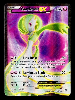 Gardevoir EX (Full Art) Ultra Rare XY - Steam Siege 111/114 LP | eBay