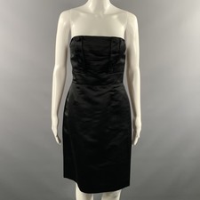 MARC by MARC JACOBS Size 4 Black Silk Knee Length Cocktail Dress