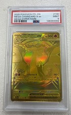 Mega Charizard X ex 130/094 Me02: Phantasmal Flames Holo Psa 9