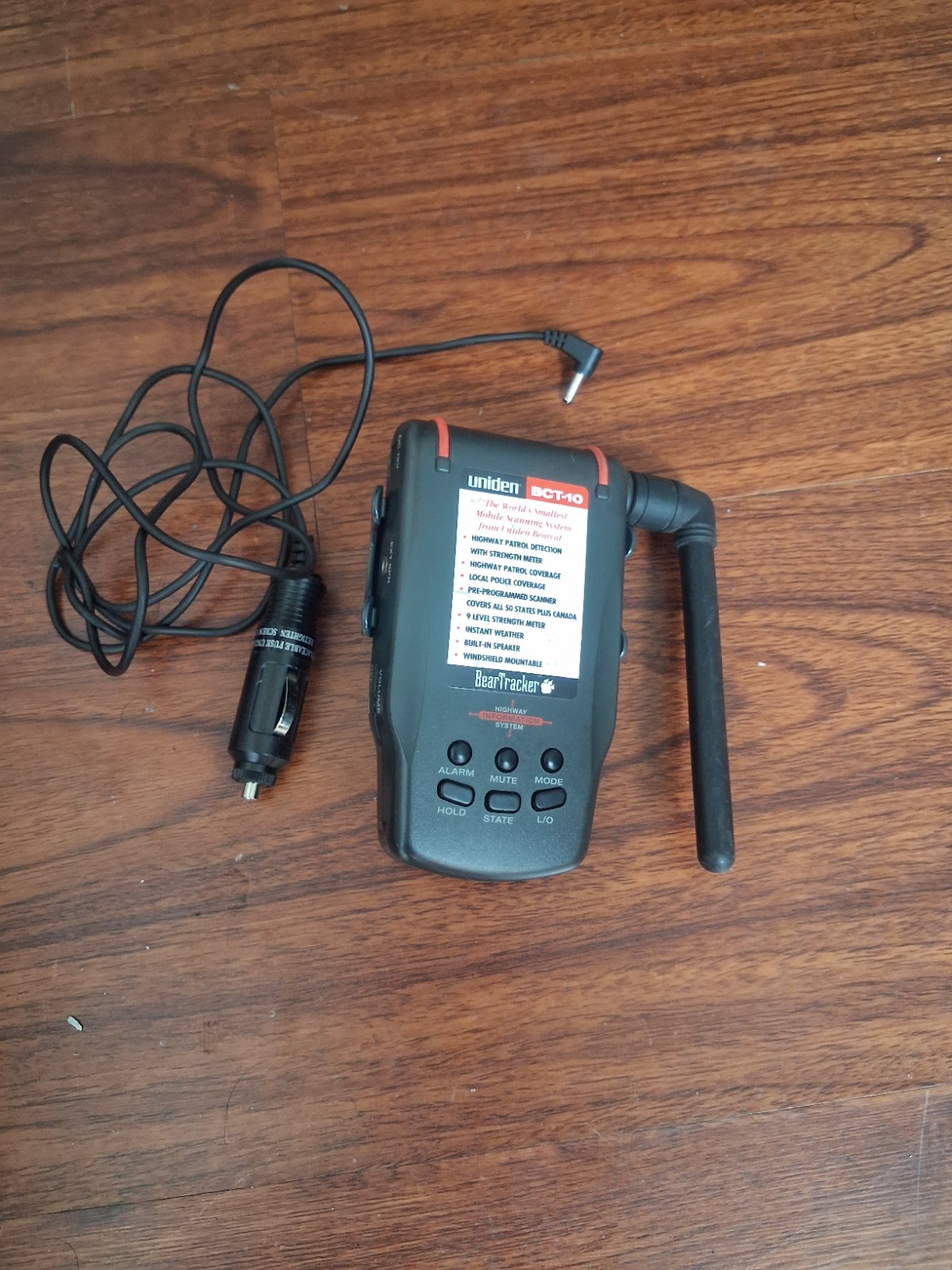 Vintage 1990s Uniden BearTracker BCT-10 Hwy Patrol Alert Scanner-NOB ...