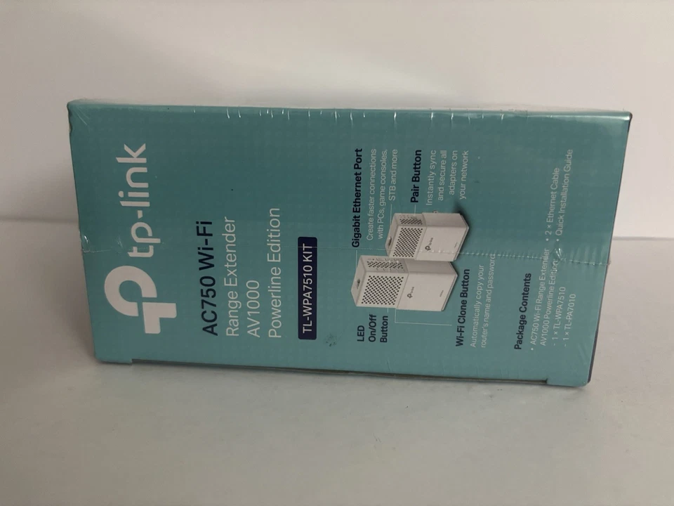 NEW TP-LINK TL-WPA7510 KIT Range Extender AV1000 Gigabit Powerline AC750 Wi-Fi - Image 4 of 4