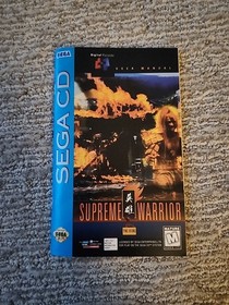 Supreme Warrior (Sega CD) 2 Discs - Complete in Box W Reg & Extras GREAT SHAPE!