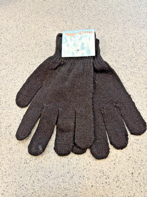 MAGIC GLOVES LADIES BLACK  STRETCH GLOVES UNLINED ONE SIZE