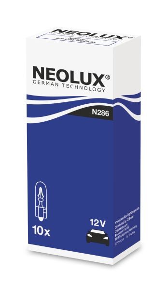 Fits NEOLUX NLX286 K10SZT Dashboard bulb W1,2W (10 pcs) 12V 1,2W Dashboard bulb