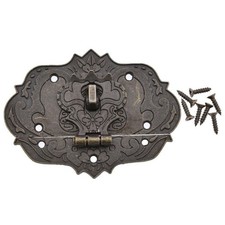 Antique for Latch Hasp Mini Metal Made Leather Book Locks Vintage Design for Lat