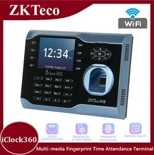 ZKTeco iClock360 Multi-media Fingerprint Time Attendance Terminal Access System