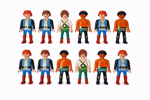Playmobil Pirate Figures Lot – 12 Pirates Men & Women – Vintage Pirate Crew