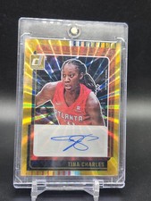 /10 Gold Laser Auto 2025 Donruss WNBA #SS-TC Tina Charles Signature Series Sun