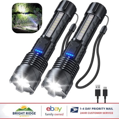 Super Bright LED Flashlights 90000 Lumens Waterproof for Camping Emergencies