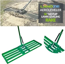 Landzie Aeroleveler - the Lawn Leveling Rake That Never Flips - Patented 36 Inch