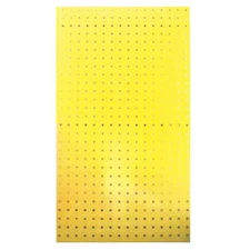 Square Hole Pegboard, 42-1/2X24, Yel, Pk2, 5Tpc3