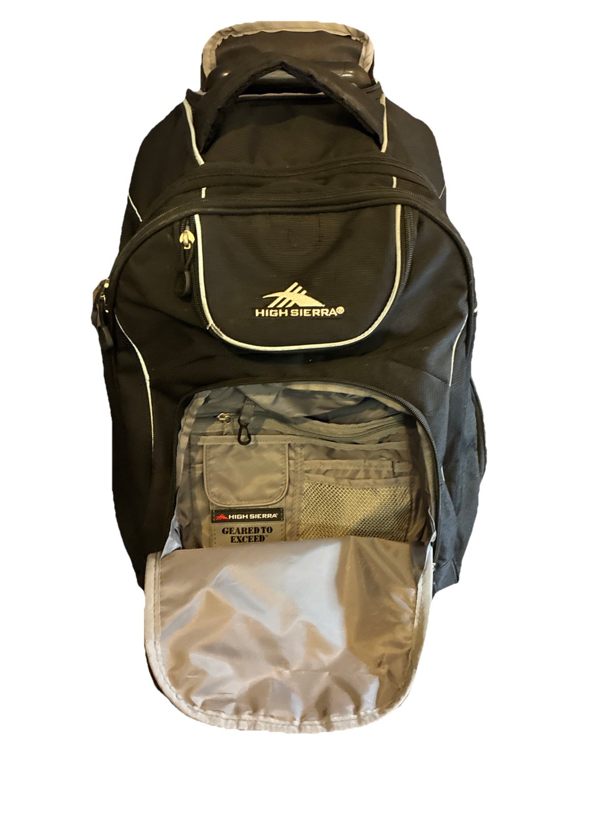 Wheeled LAPTOP BACKPACK HIGH SIERRA  with HANDLE Travel Luggage Roller 17" 40L