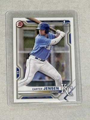 Carter Jensen 2021 Bowman Draft #BD-106 1st Bowman Kansas City Royals