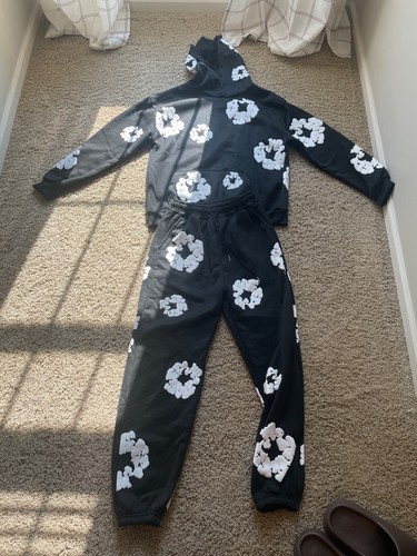denim tears black hoodie