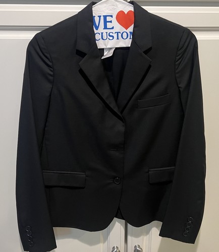 Chloé, Giacca Chloé Vintage Nero Blazer Sartoriale Mono Bottone Tg 40T Made in Italy