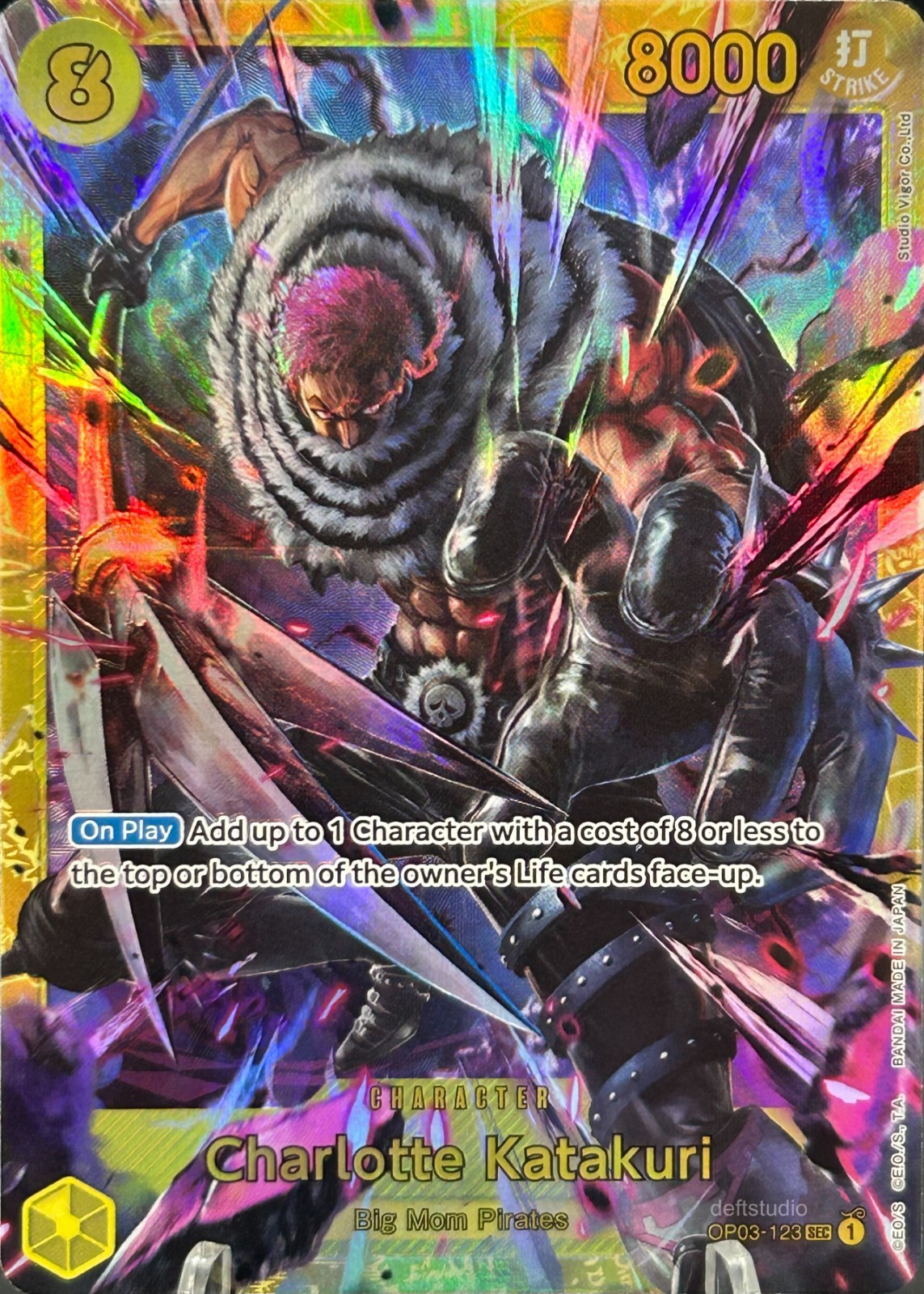 • Charlotte Katakuri • OP03-123 SEC Pillars of Strength One Piece TCG NM