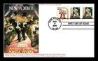 US COVER LION NEW YORK PUBLIC LIBRARY FIRST DAY ISSUE COMBO GG CACHET