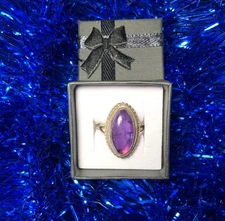 Vintage Amethyst Ring size 6 Unkown brand in good conditon