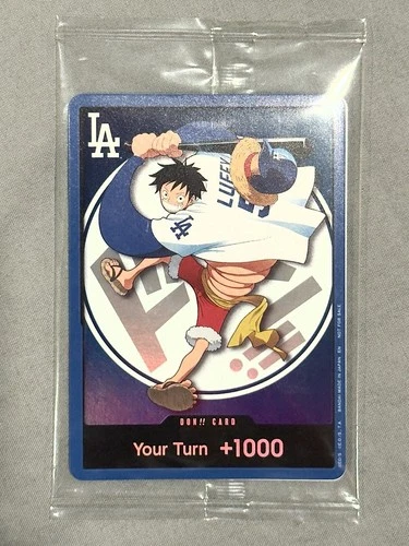 2026 Los Angeles Dodgers One Piece Night Promo - Sealed Card 07/02/26 Luffy Don
