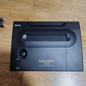 SNK Neo Geo X Gold Limited Edition Console Complete Set Black Tested Used Japan