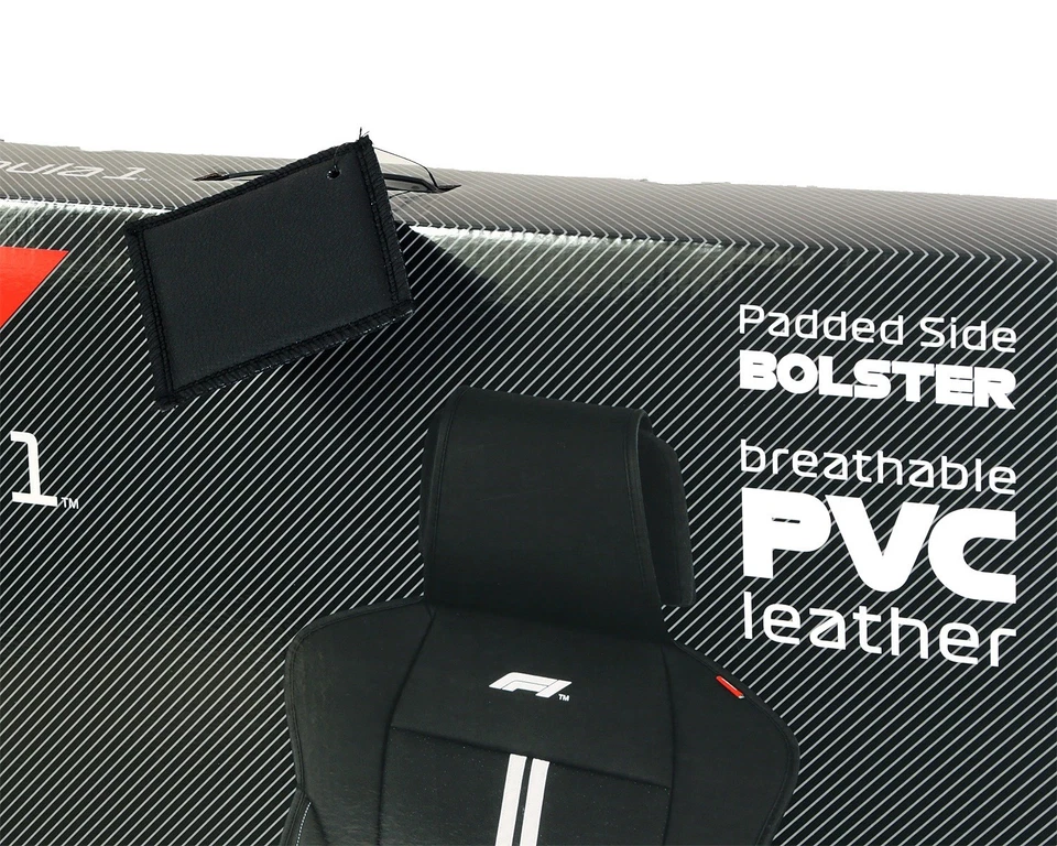 2x Formula 1 Auto Sitzauflage Sitzbezüge Schonbezüge Sitzmatte Autositze Vorne - Bild 3 von 4