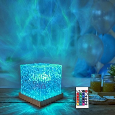 Ocean Wave Projector Light, 16 Colors Gradual Rotating Water Lamp with Remote...