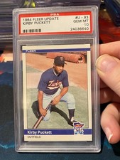 1984 Fleer Update Kirby Puckett PSA 10