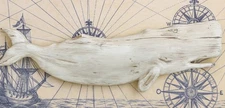 Hand carved Sperm Whale 48" X 12"