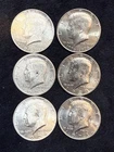 6 of  D Different Year Kennedy Half Dollars 1 (40% Silver) 1 (1976) Bicentennial