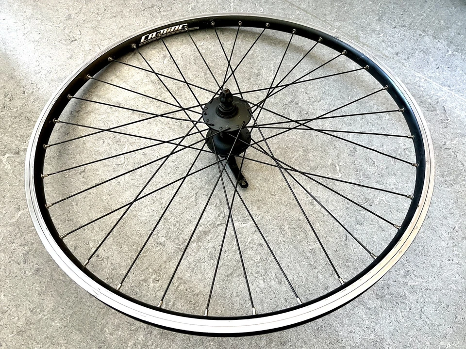 BONTRAGER Camino 26" 559x18 MTB Laufrad VR schwarz Vorderrrad für Scheibenbremse - Bild 4 von 4