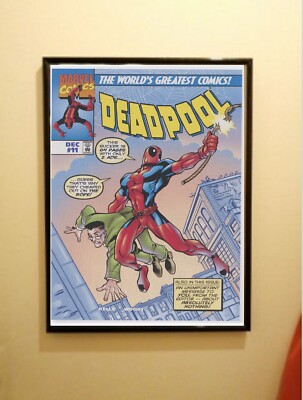 Marvel ''Deadpool'' #11 A3 Fine Art gerahmter Comic Coverdruck 1997