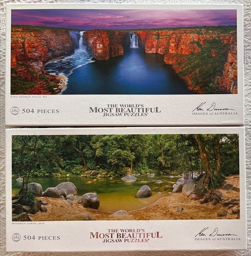 Ken Duncan x2 Mossman Gorge QLD King George Falls WA Jigsaw Puzzle 504 pieces