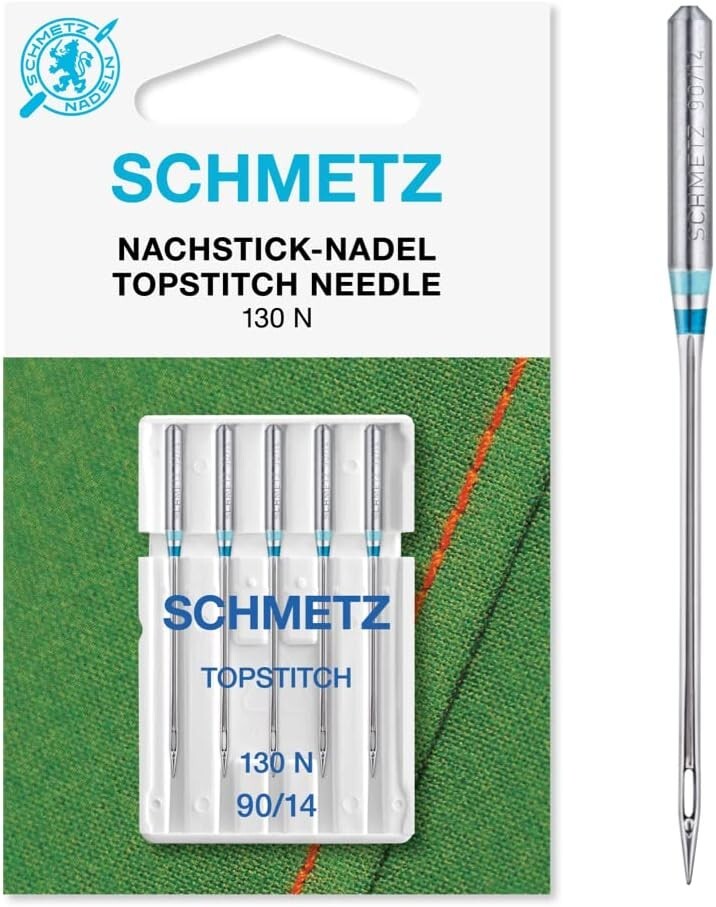 Schmetz Topstitch Sewing Machine Needles 90/14 - for decorative top stitching