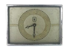 VINTAGE ART DECO AGC LTD ENGLAND CHROME ALARM CLOCK - J D ALEXANDER SYDNEY