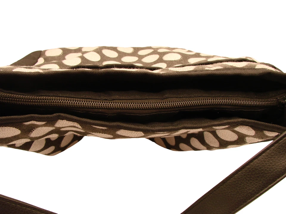 Fit & Fresh изолированный ланч сумка с короткими ручками черный белый в горошек стороне напиток держатель - Изображение 4 из 4