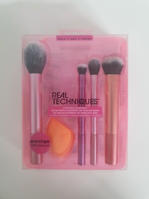 NEU! Real Techniques Everyday Essentials Make Up Schwamm Pinsel Set 5 teilig