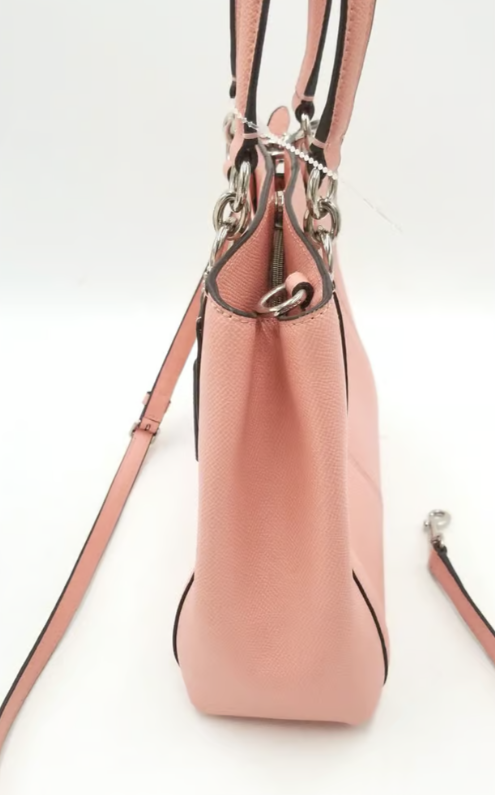 Coach Minetta Mini Pink Tote/Crossbody Bag w/Zipper Top | eBay