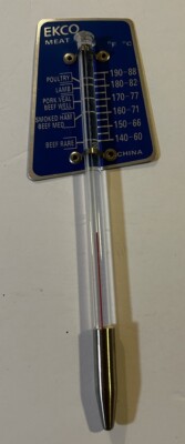 VTG 1992 Ekco Roast And Meat Thermometer W/ Skewer #230023