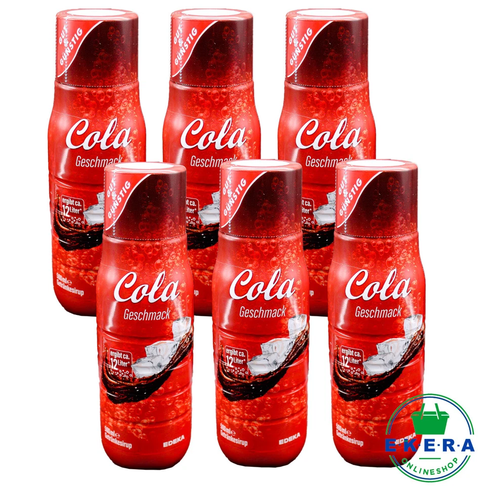 Gut&Günstig Getränkesirup Sirup Konzentrat Sprudler 6x 500ml Soda Limo 7 Sorten - Bild 2 von 4