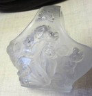 + Czech-Art-Deco-- Frosted Glass-Basket Weil Label-Curt-Schlevogt-Ingrid-Design — photo 6