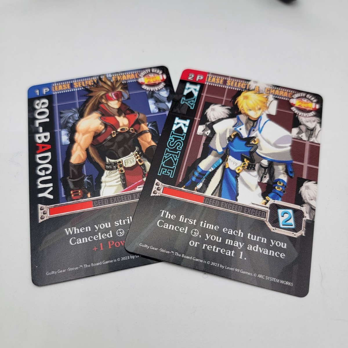 Guilty Gear Strive Board Game Promo Cards Sol Badguy Ky Kiske
