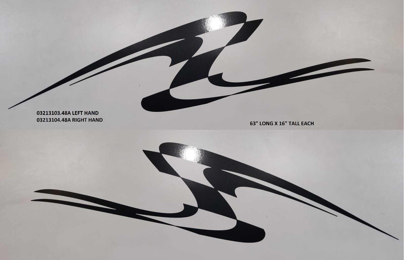 NEXT LEVEL HOLIDAY RAMBLER DECALS 63"x16" RV CAMPER TRAILER BLACK