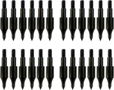 12 or 24 Pc Steel 100 Grain Archery Arrow Field Point Field Tips Practice Target